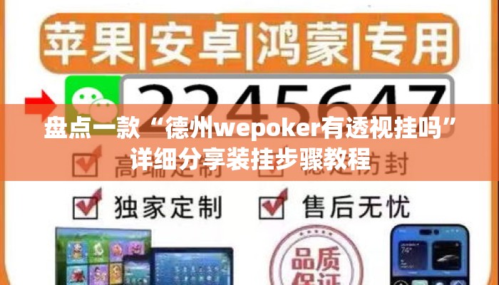 盘点一款“德州wepoker有透视挂吗	”详细分享装挂步骤教程