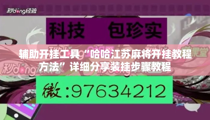 辅助开挂工具“哈哈江苏麻将开挂教程方法”详细分享装挂步骤教程