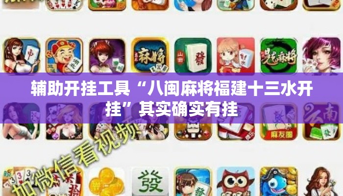 辅助开挂工具“八闽麻将福建十三水开挂”其实确实有挂