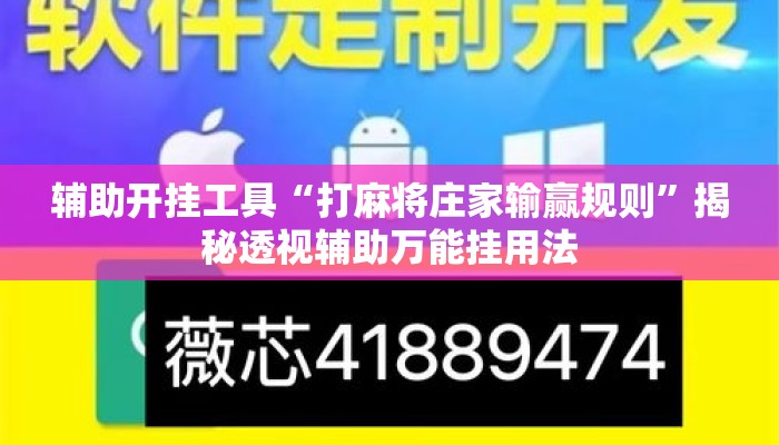 辅助开挂工具“打麻将庄家输赢规则”揭秘透视辅助万能挂用法