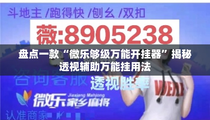 盘点一款“微乐够级万能开挂器”揭秘透视辅助万能挂用法