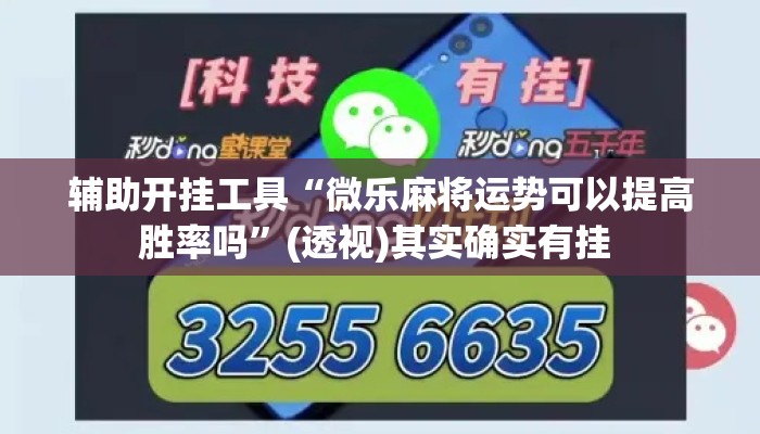 辅助开挂工具“微乐麻将运势可以提高胜率吗”(透视)其实确实有挂 