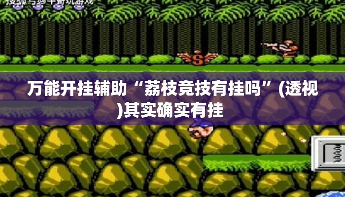 万能开挂辅助“荔枝竞技有挂吗”(透视)其实确实有挂 