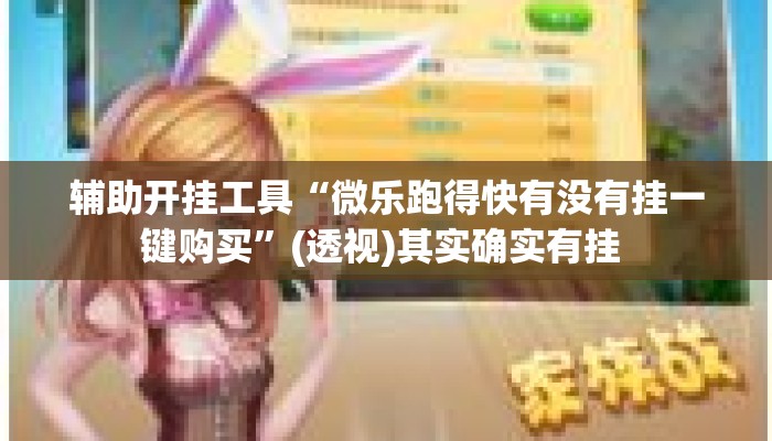 辅助开挂工具“微乐跑得快有没有挂一键购买”(透视)其实确实有挂 