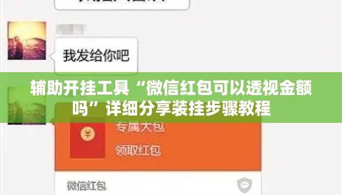 辅助开挂工具“微信红包可以透视金额吗”详细分享装挂步骤教程
