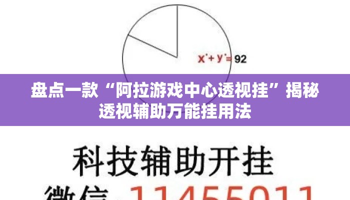 盘点一款“阿拉游戏中心透视挂”揭秘透视辅助万能挂用法