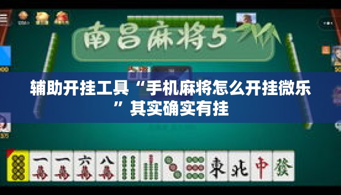 辅助开挂工具“手机麻将怎么开挂微乐	”其实确实有挂