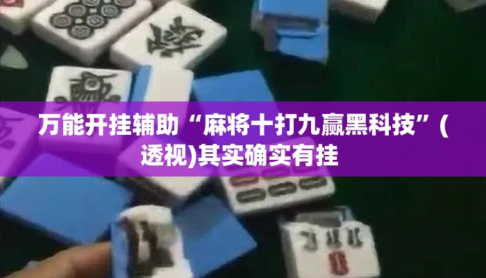 万能开挂辅助“麻将十打九赢黑科技	”(透视)其实确实有挂 