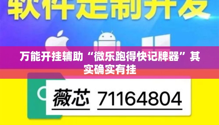 万能开挂辅助“微乐跑得快记牌器	”其实确实有挂