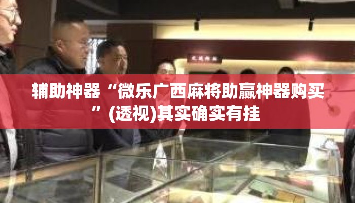 辅助神器“微乐广西麻将助赢神器购买”(透视)其实确实有挂 