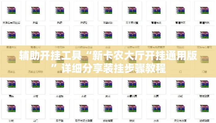 辅助开挂工具“新卡农大厅开挂通用版”详细分享装挂步骤教程