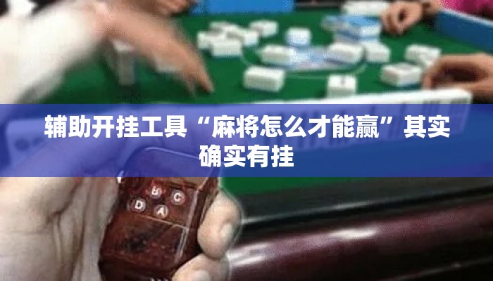 辅助开挂工具“麻将怎么才能赢”其实确实有挂
