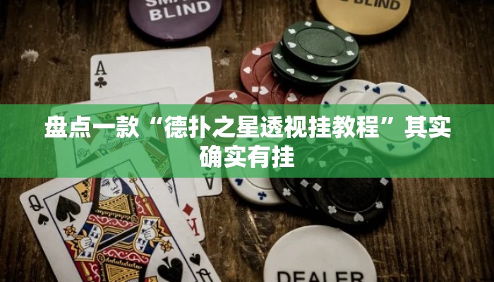 盘点一款“德扑之星透视挂教程”其实确实有挂