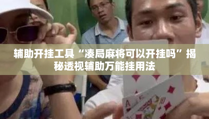 辅助开挂工具“凑局麻将可以开挂吗”揭秘透视辅助万能挂用法