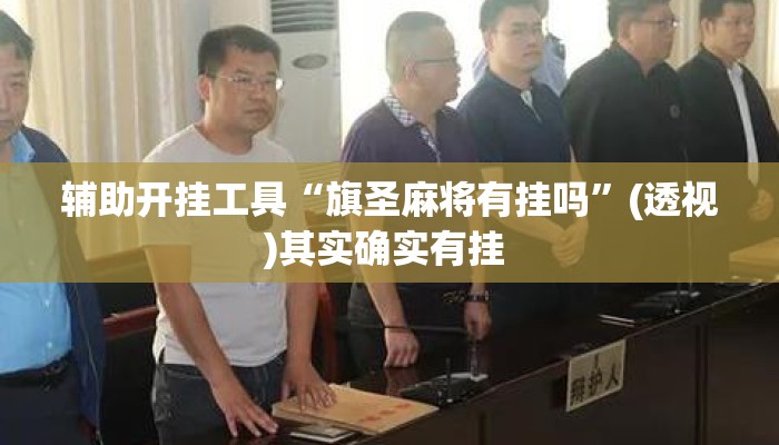 辅助开挂工具“旗圣麻将有挂吗”(透视)其实确实有挂 