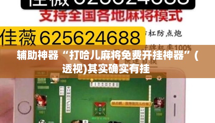 辅助神器“打哈儿麻将免费开挂神器”(透视)其实确实有挂 
