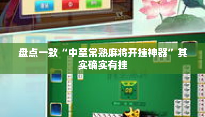 盘点一款“中至常熟麻将开挂神器	”其实确实有挂