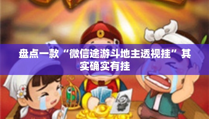 盘点一款“微信途游斗地主透视挂”其实确实有挂
