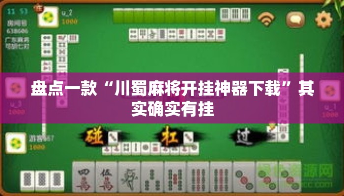 盘点一款“川蜀麻将开挂神器下载”其实确实有挂