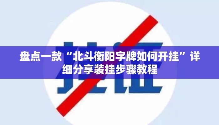 盘点一款“北斗衡阳字牌如何开挂”详细分享装挂步骤教程