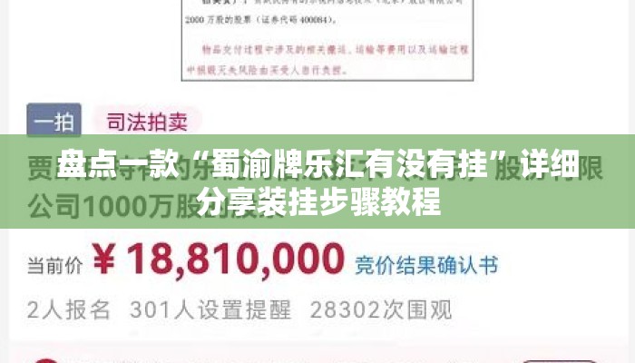 盘点一款“蜀渝牌乐汇有没有挂”详细分享装挂步骤教程