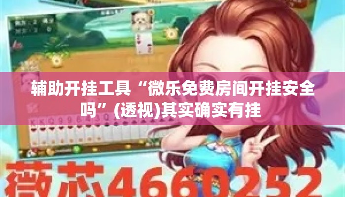 辅助开挂工具“微乐免费房间开挂安全吗”(透视)其实确实有挂 