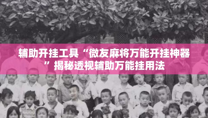 辅助开挂工具“微友麻将万能开挂神器	”揭秘透视辅助万能挂用法