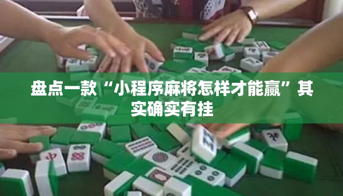 盘点一款“小程序麻将怎样才能赢”其实确实有挂