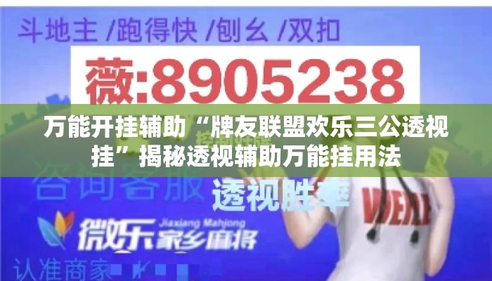 万能开挂辅助“牌友联盟欢乐三公透视挂”揭秘透视辅助万能挂用法