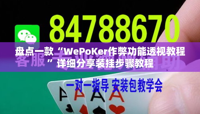 盘点一款“WePoKer作弊功能透视教程”详细分享装挂步骤教程