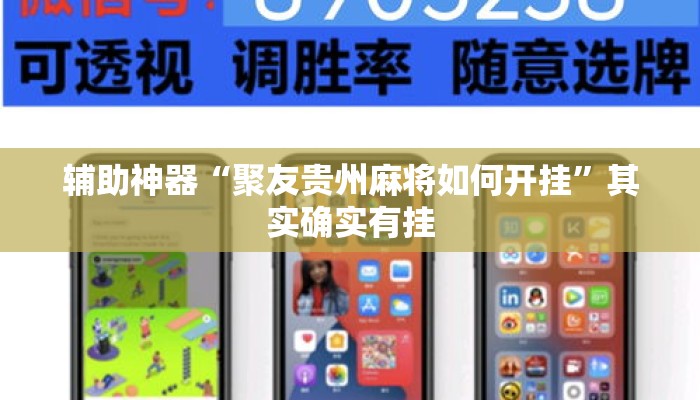 辅助神器“聚友贵州麻将如何开挂”其实确实有挂