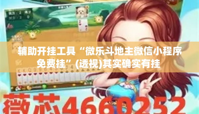 辅助开挂工具“微乐斗地主微信小程序免费挂”(透视)其实确实有挂 